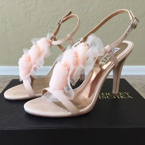 Badgley Mischka Blush Pink Sandals Heels